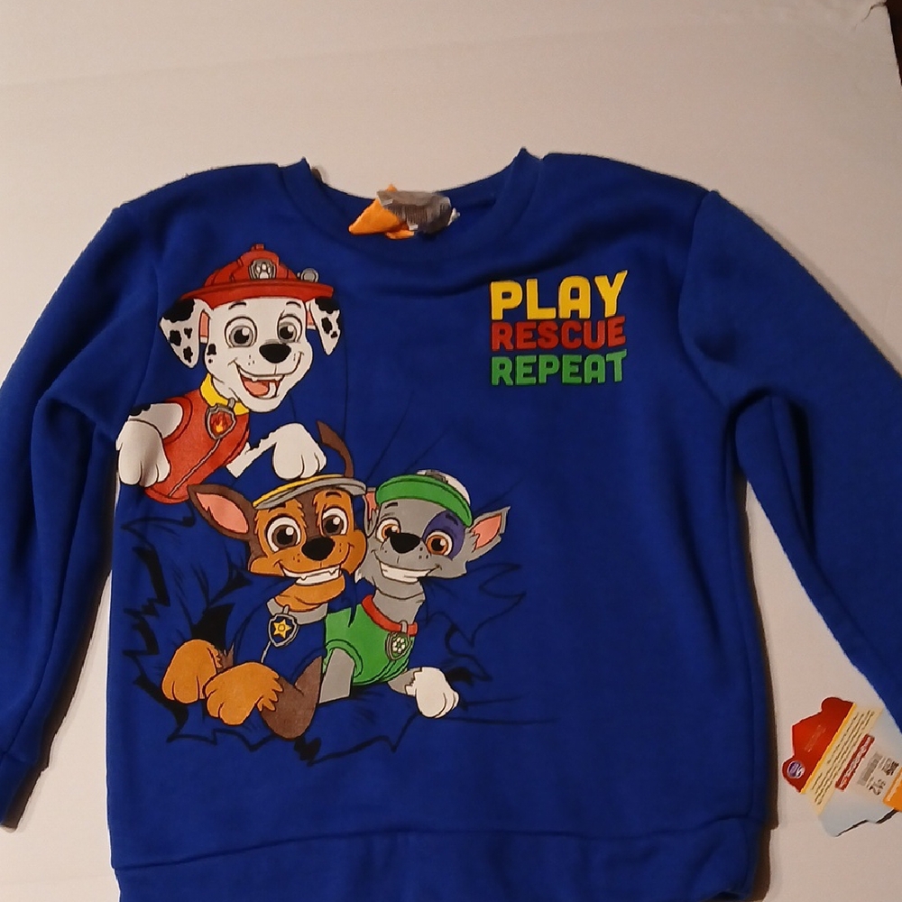 Paw Patrol Blue Hoodie Sweatshirt for Playtime NWT